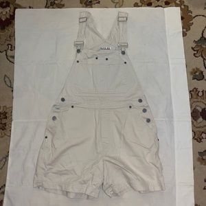 Vintage off white shorteralls